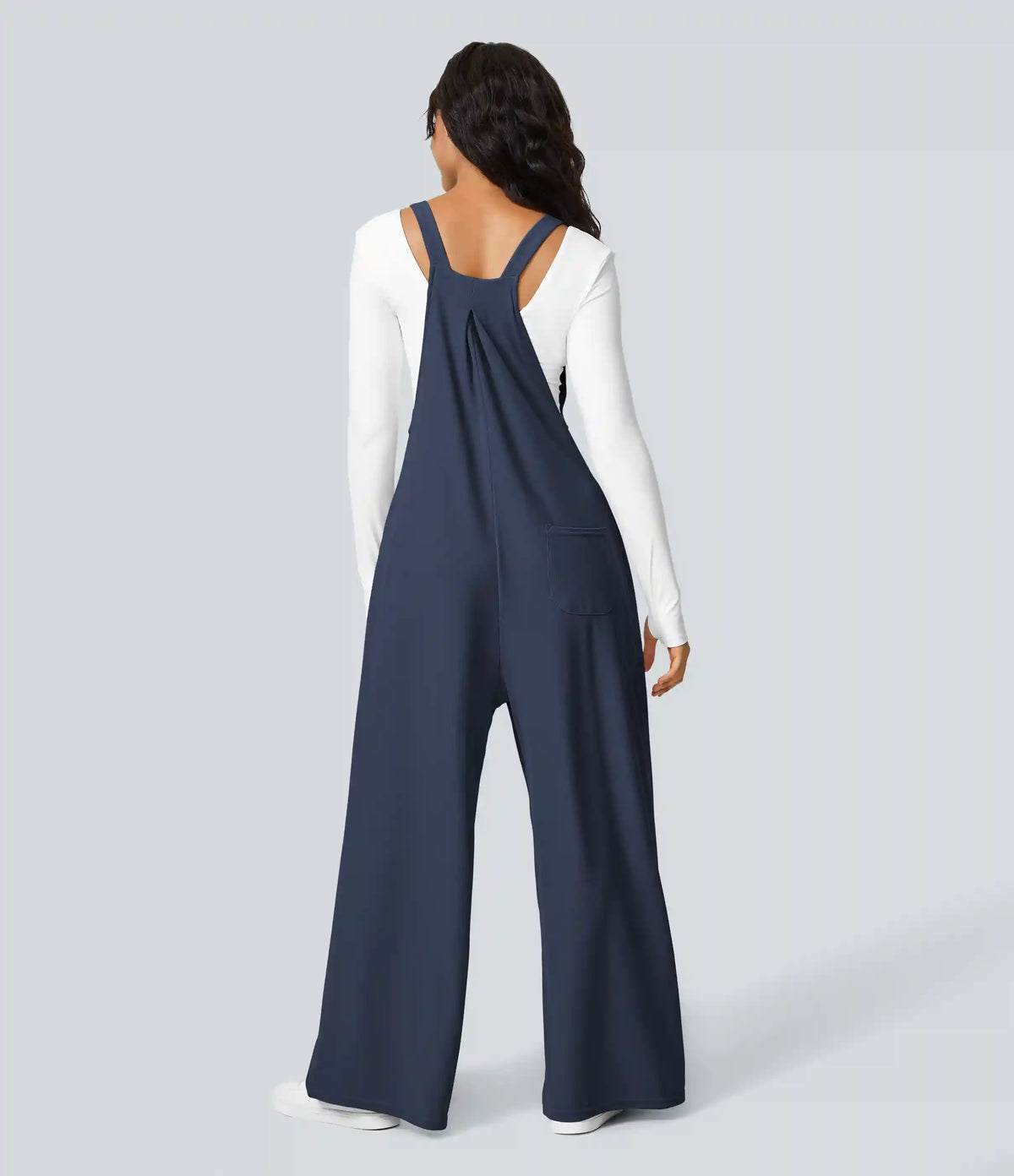 Pockets Waffle Casual Overalls
