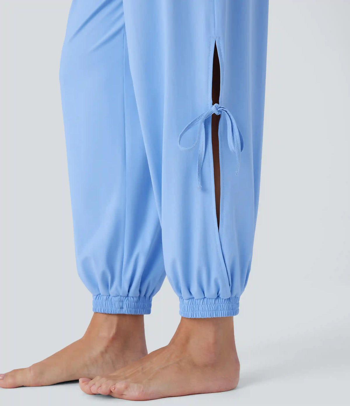 Sleeveless Cut Out Drawstring Pocket InstantCool Yoga Jumpsuit-UPF50+