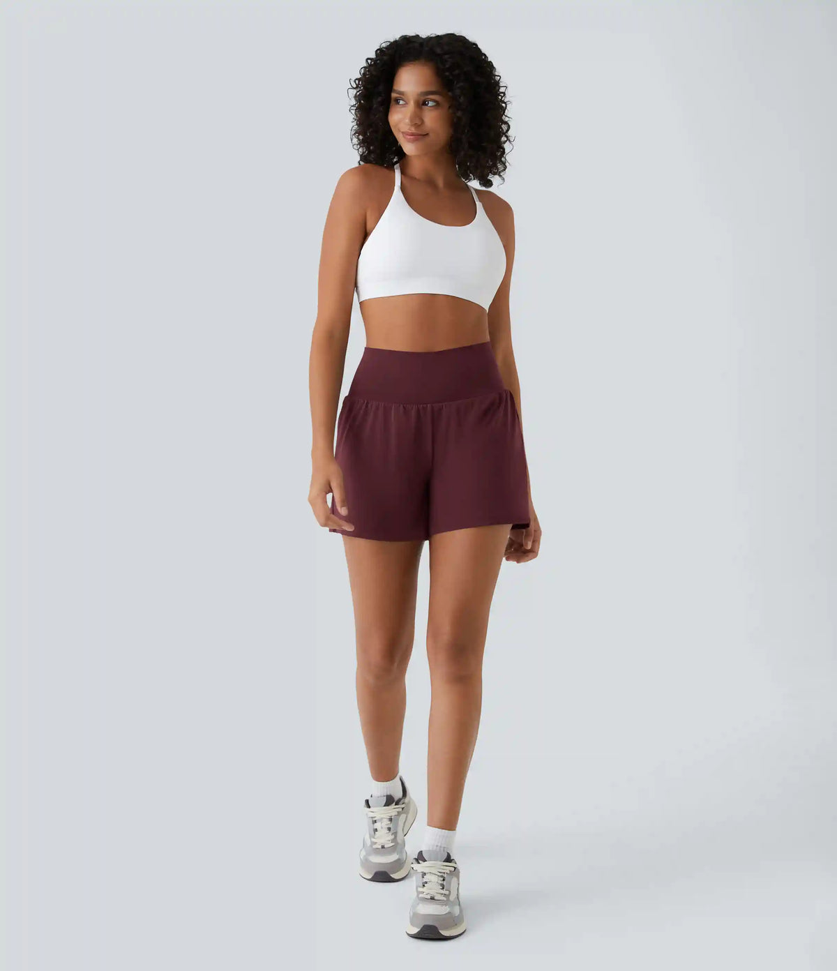 SoftlyZero™ Airy Super High Waisted 2-in-1 InstantCool Yoga Shorts 5'' with Pockets-Longer Length