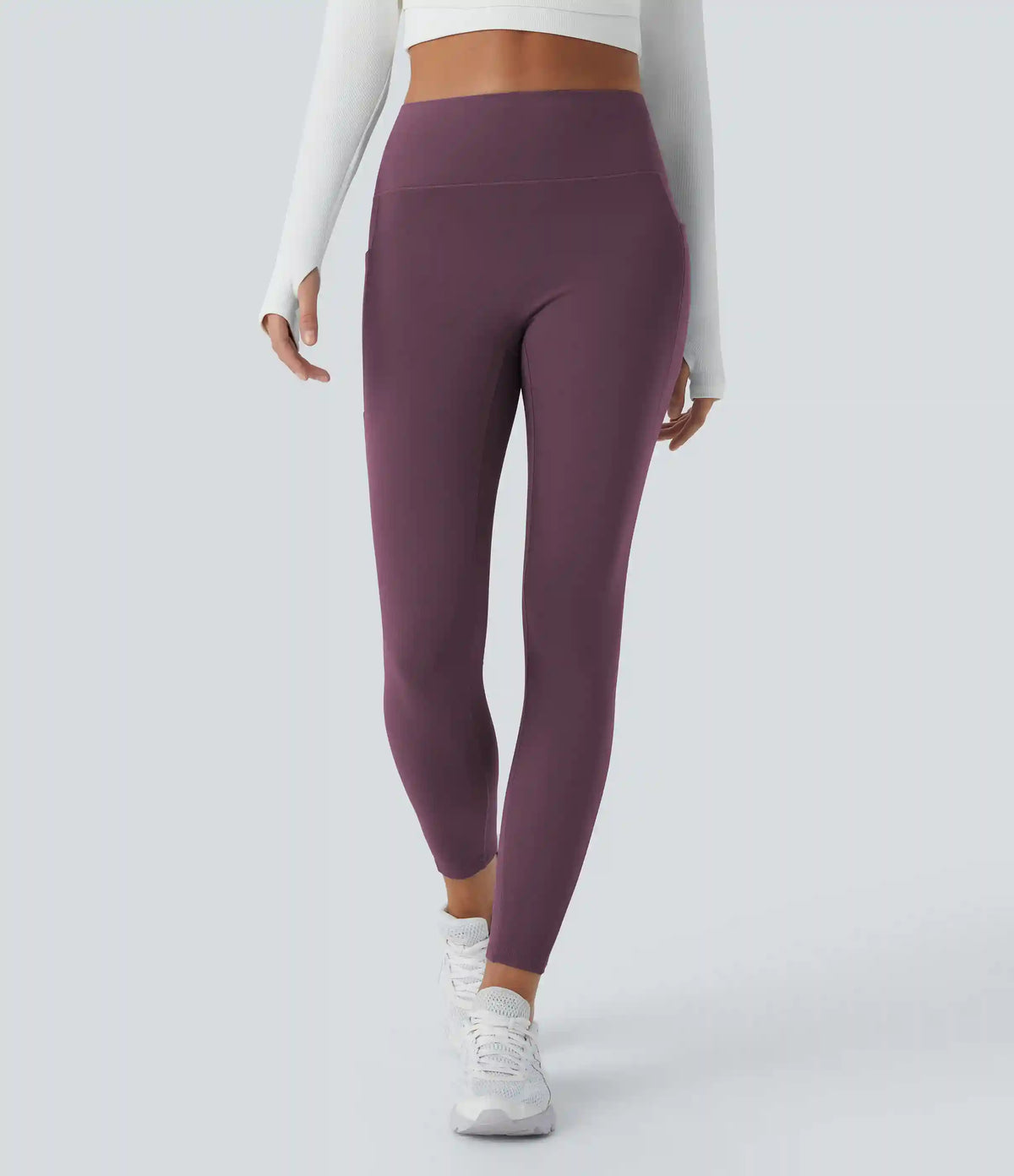 SoftlyZero™ Plush Thermal High Waisted Pocket Skinny 7/8 Yoga Leggings