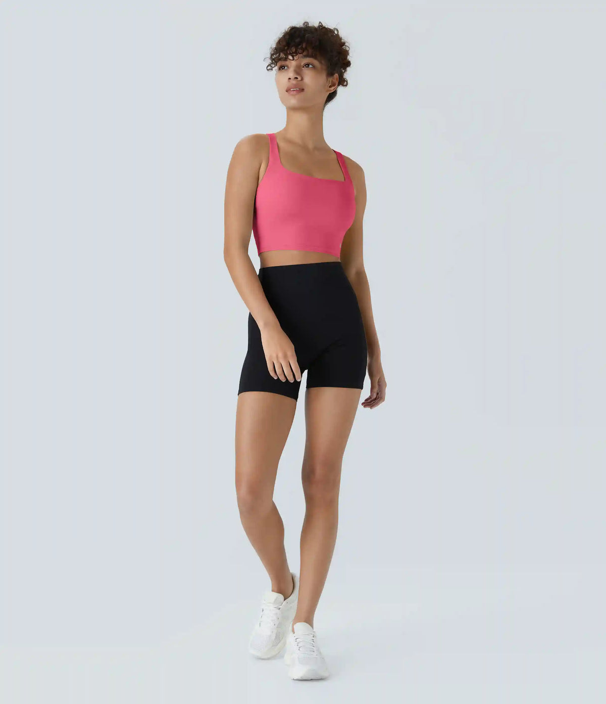 SoftlyZero™ Airy Square Neck Backless Crisscross Cropped InstantCool Yoga Tank Top