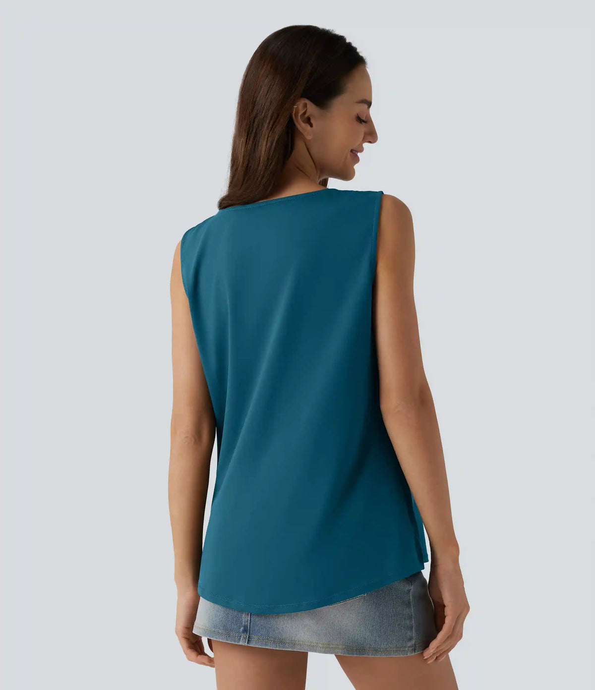 Square Neck Casual Tank Top