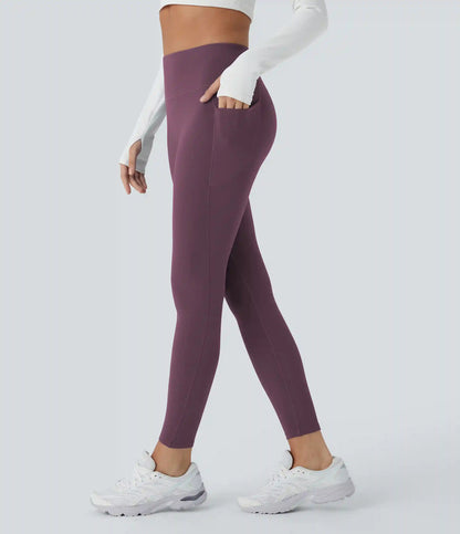 SoftlyZero™ Plush Thermal High Waisted Pocket Skinny 7/8 Yoga Leggings