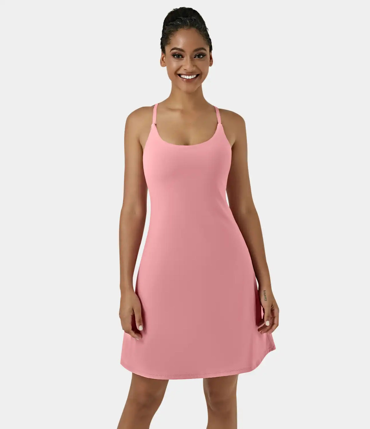 SoftlyZero™ Airy Cut Out 2-in-1 Pocket InstantCool Longer Active Dress