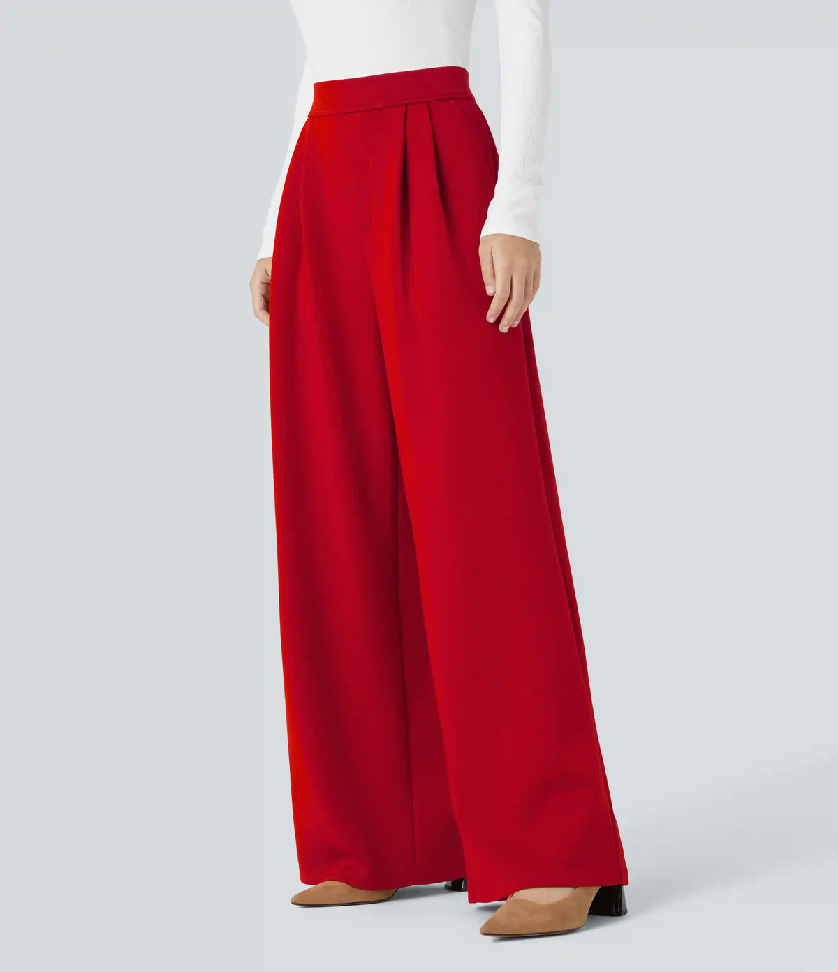 Halara Flex™ High Waisted Pocket Wide Leg Work Pants