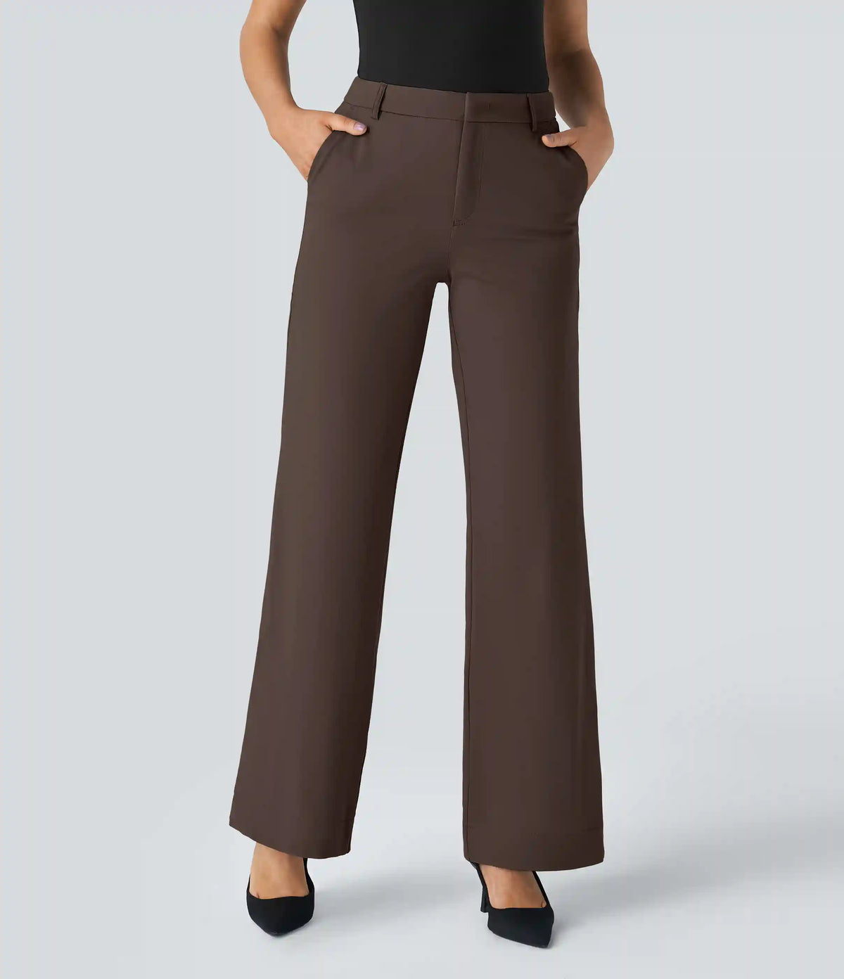 Halara Flex™ Mid Rise Pocket Straight Leg Work Pants