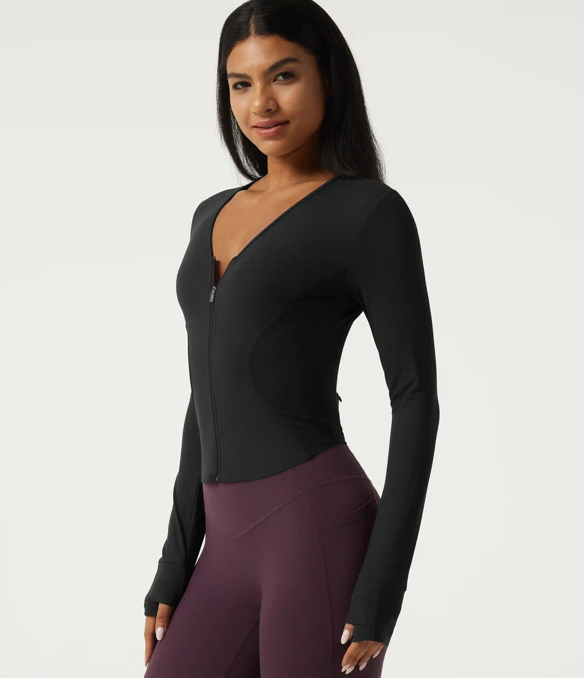 Halara UltraSculpt™ V Neck Long Sleeve Yoga Jacket with Pockets
