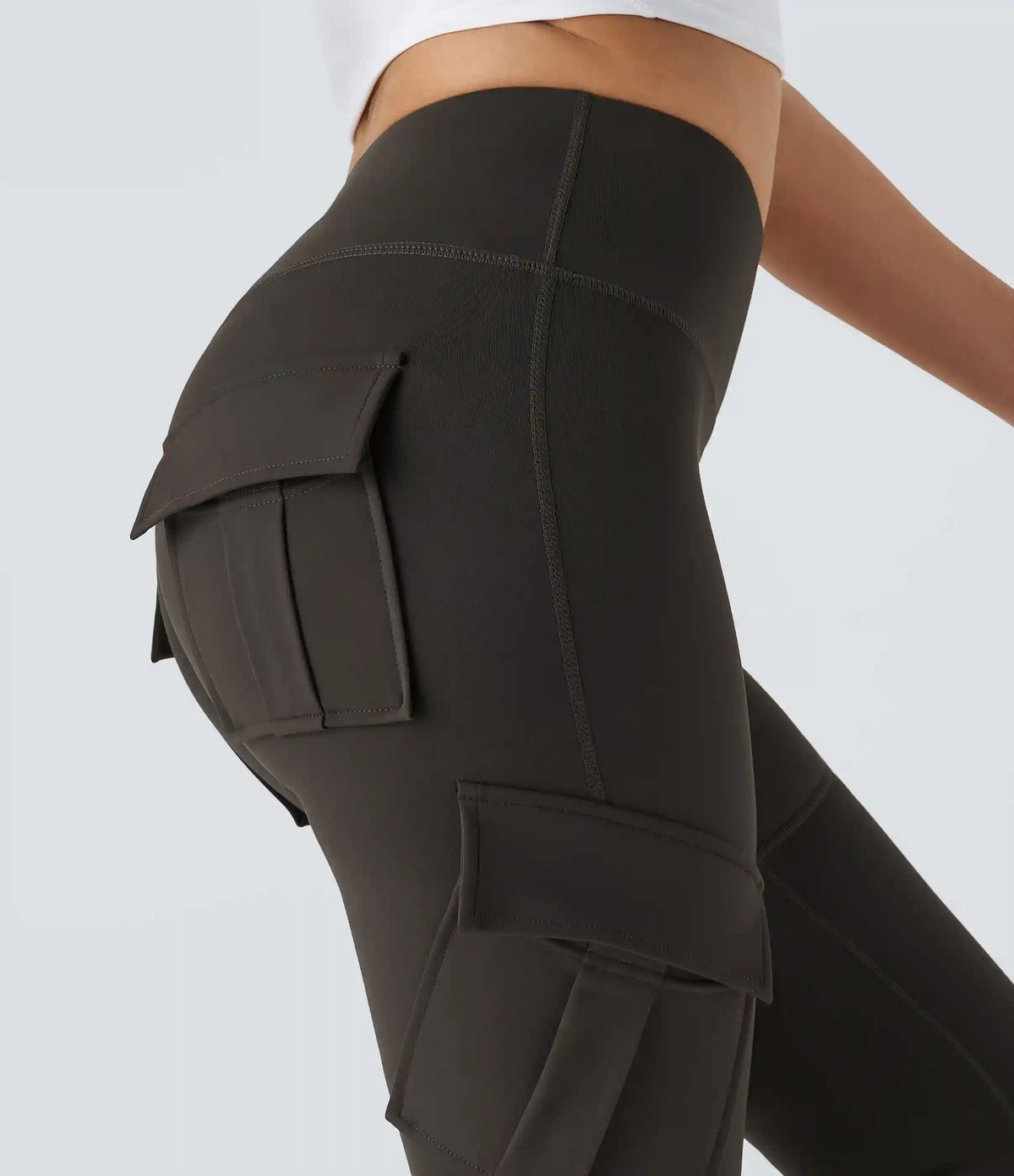 DayStretch High Waisted Cargo Pocket Skinny Yoga Leggings