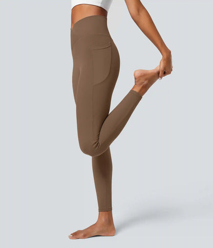 SoftlyZero™ Crossover Pocket Plain Leggings