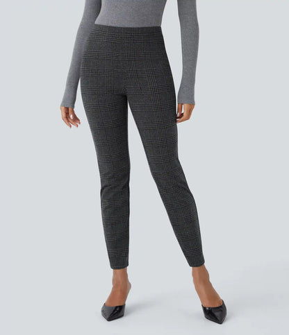 Halara Flex™ High Waisted Pocket Houndstooth Plaid Skinny Work Pants