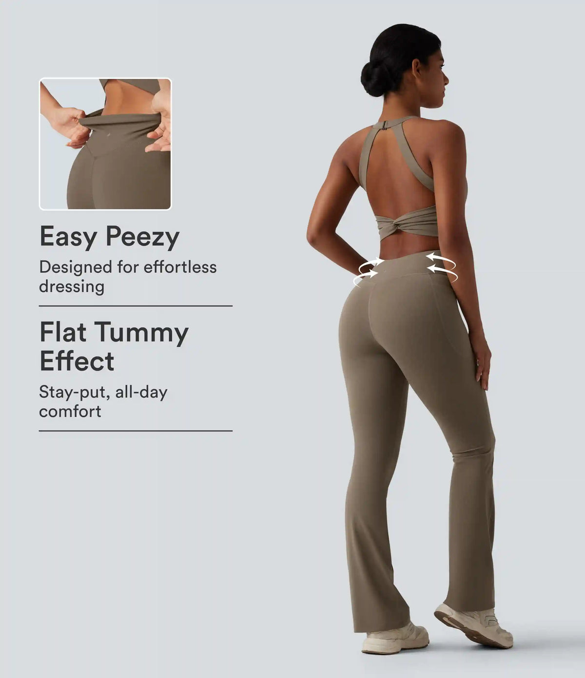 Halara UltraSculpt™ Tummy Control Bootcut Training Jumpsuit with Pockets-Easy Peezy Edition