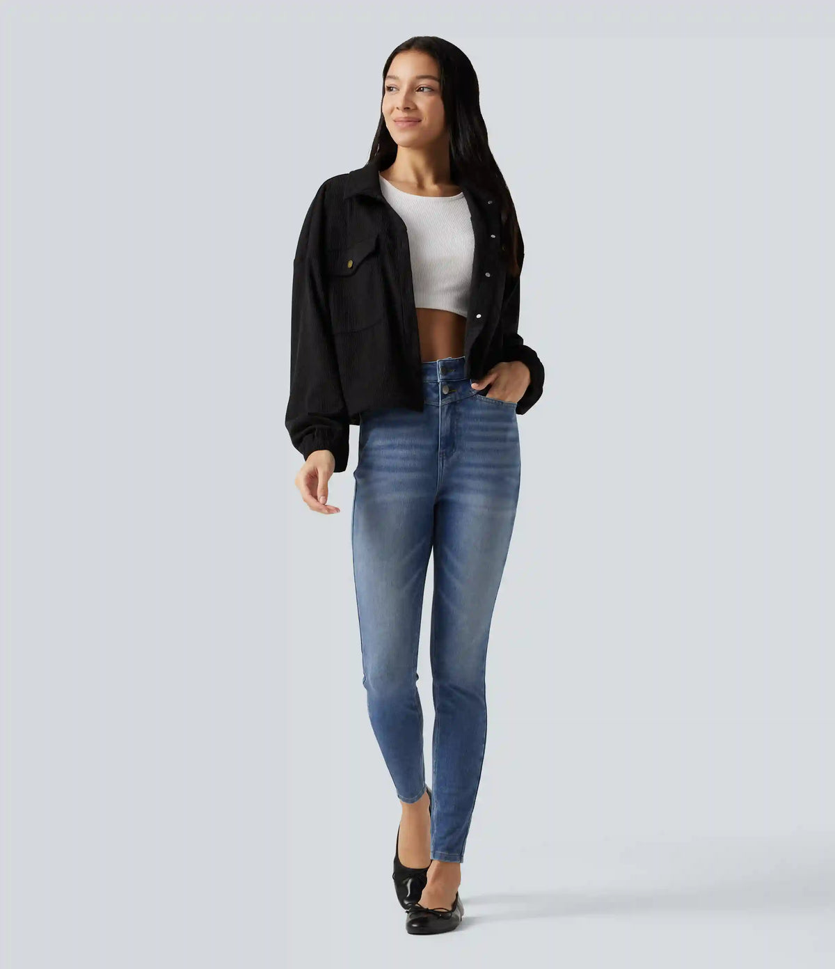 Halara Flex™ High Waisted Skinny Casual Jeans with Pockets