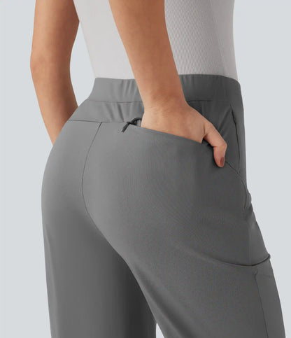 Halara Flex™ High-waisted Work Straight-leg 7/8 Pants with Pockets