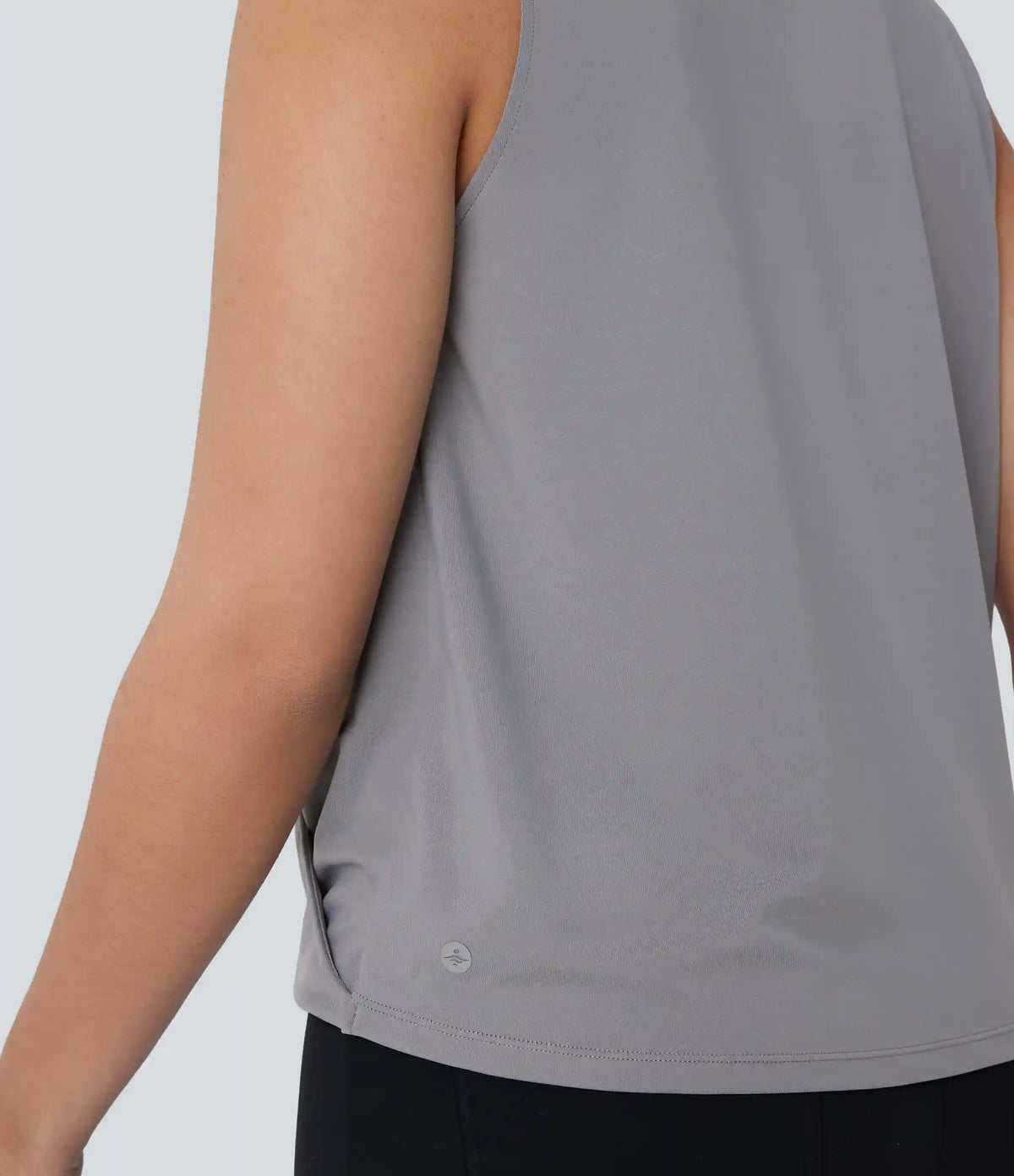 V Neck Sleeveless Wrapped Crossover Work Blouse