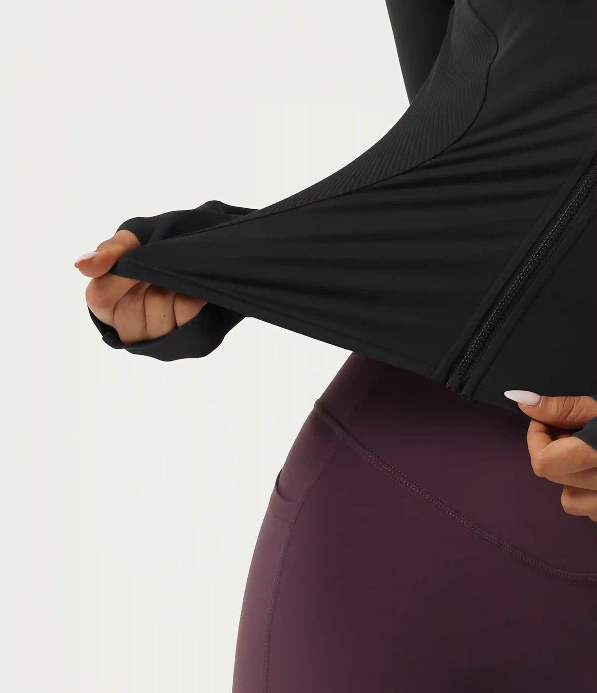 Halara UltraSculpt™ V Neck Long Sleeve Yoga Jacket with Pockets