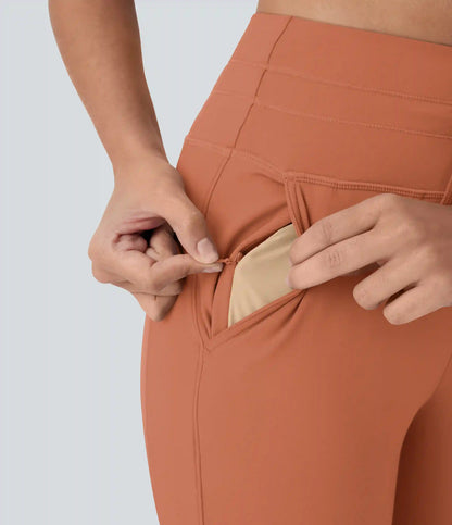 SoftlyZero™ Plush High Waisted Drawstring Pocket Yoga Pedal Pusher Joggers