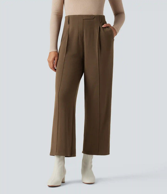 High Waisted Thermal Work Pants with Pockets