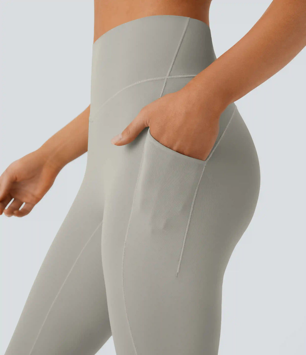 SoftlyZero™ QuickDry High Waisted Tummy Control Pocket Yoga Flare Leggings