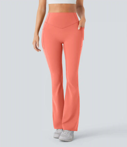 Halara UltraSculpt™ High Waisted Scrunch Butt Lifting Tummy Control Pocket Shaping Yoga Bootcut Leggings