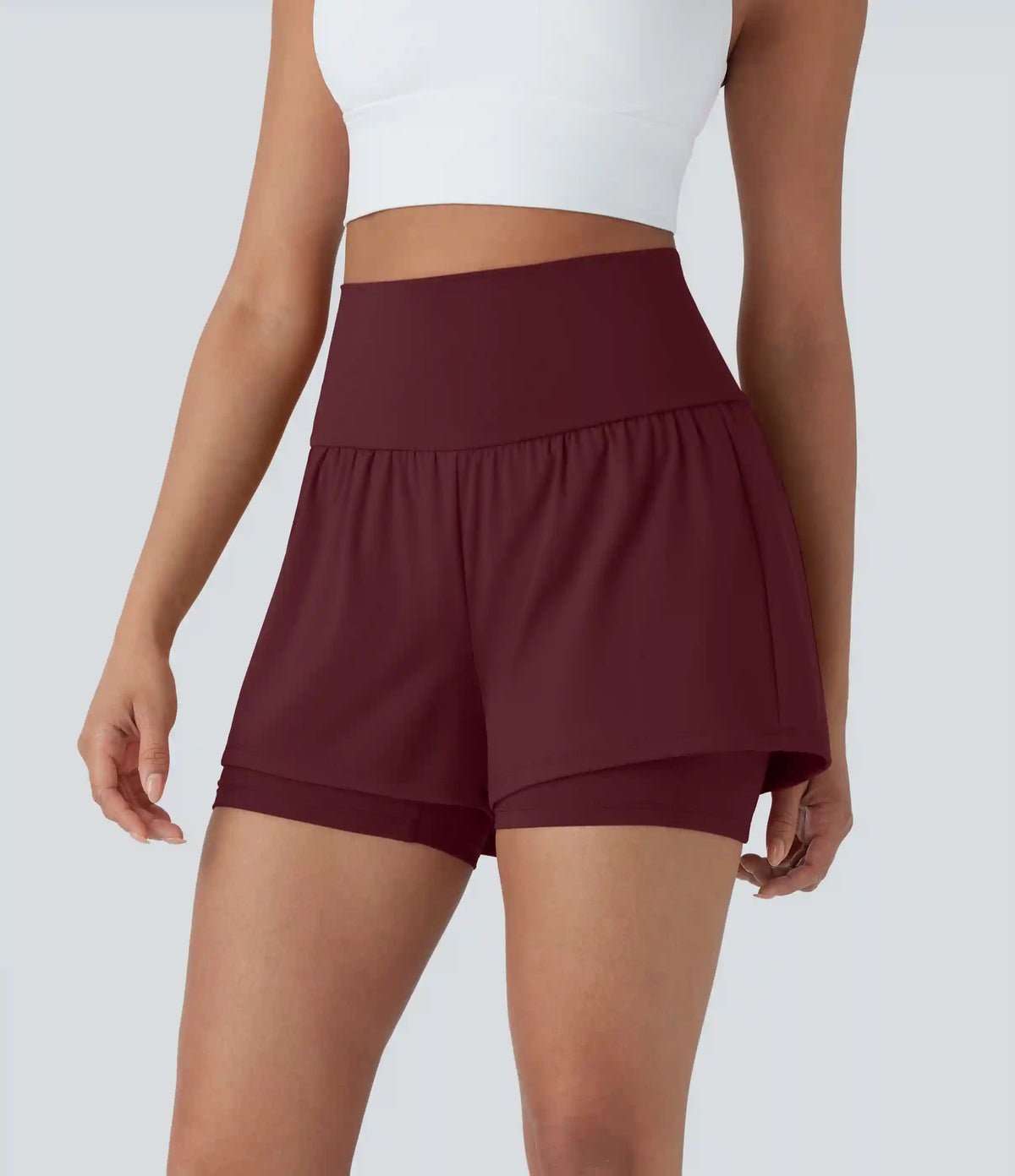 SoftlyZero™ Airy Super High Waisted 2-in-1 InstantCool Yoga Shorts 5'' with Pockets