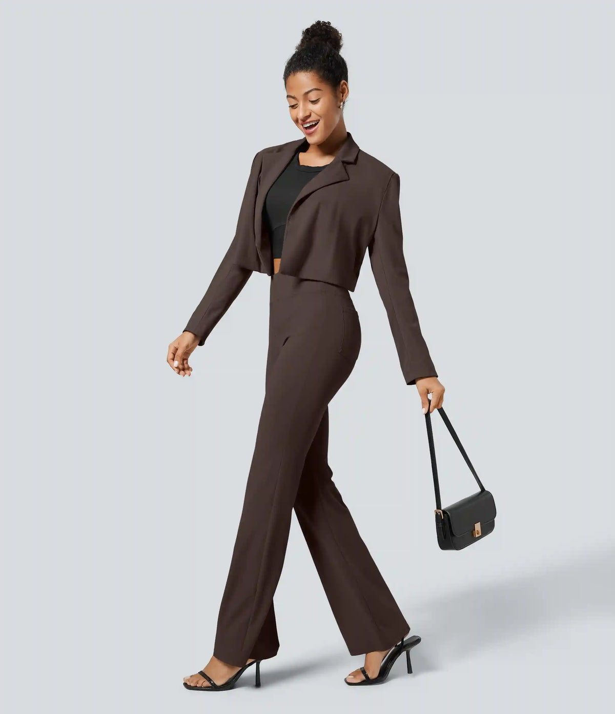 Halara Flex™ High Waisted Back Side Pocket Slight Flare Work Pants