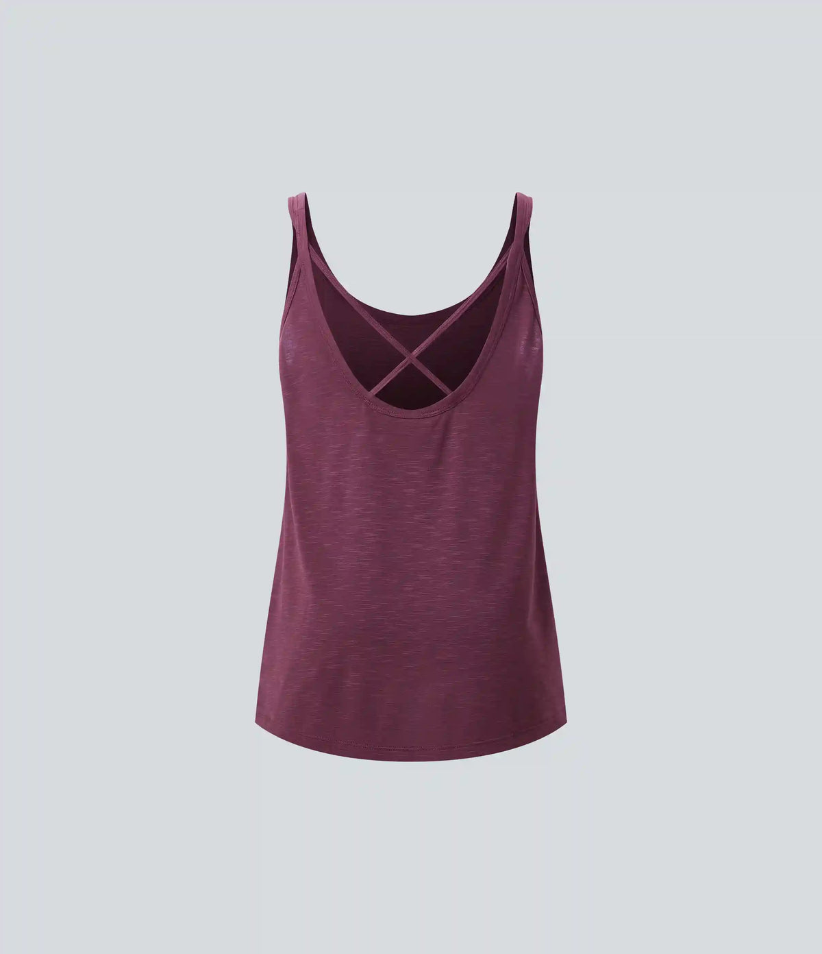 U Neck Relaxed Casual Tank Top