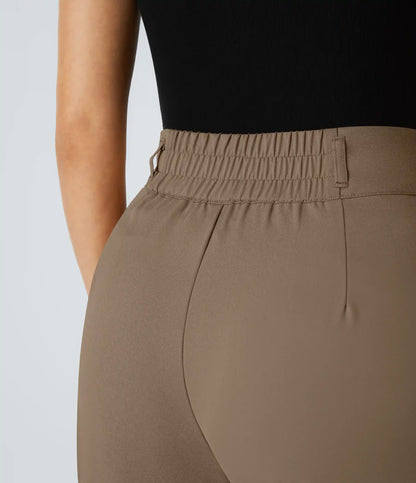 Halara Flex™ High Waisted Zipper Pocket Shirred Straight Leg Work Pants