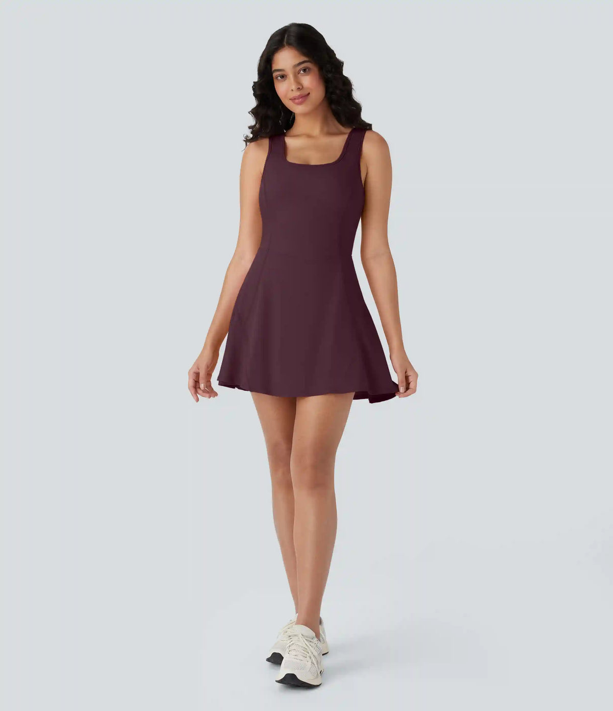 SoftlyZero™ Airy U Neck 2-in-1 Pocket Mini InstantCool Dance Active Dress