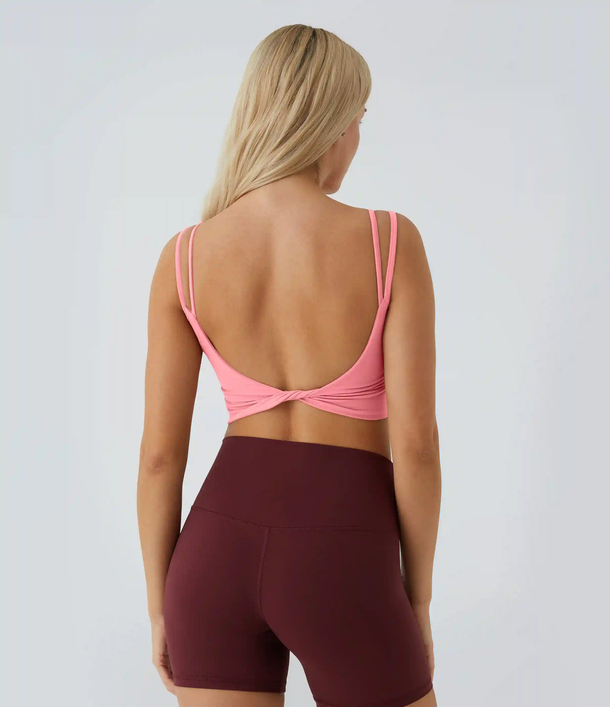 Double Straps Cropped Yoga Tank Top