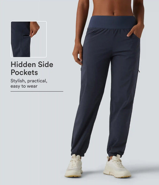 Low Rise Hiking Joggers with Pockets