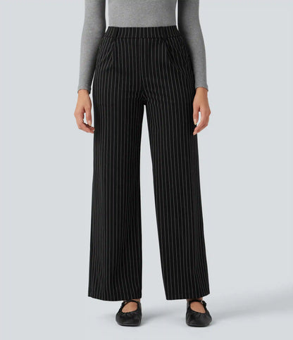 Halara Flex™ High Waisted Straight Leg InstantCool Stripe Work Pants with Pockets