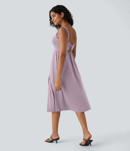 Padded Midi Casual Dress A-D Cups