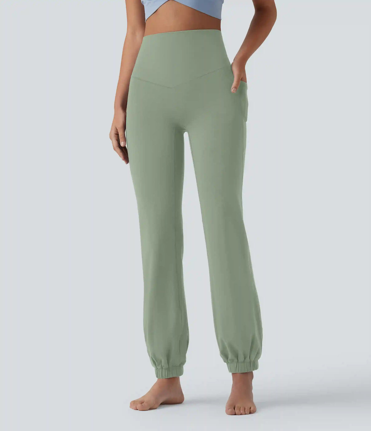 SoftlyZero™ High Waisted Tummy Control Dance Balloon Joggers with Pockets