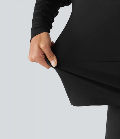 Boat Neck Batwing Sleeve Work Tops