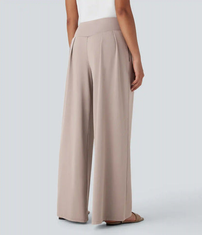 High Waisted Wide Leg Baggy Casual Pants with Pockets
