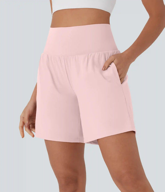 SoftlyZero™ Airy Super High Waisted 2-in-1 InstantCool Yoga Shorts 7" with Pockets