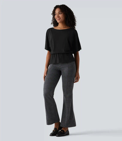 Boat Neck Half Sleeve Work T-Shirt