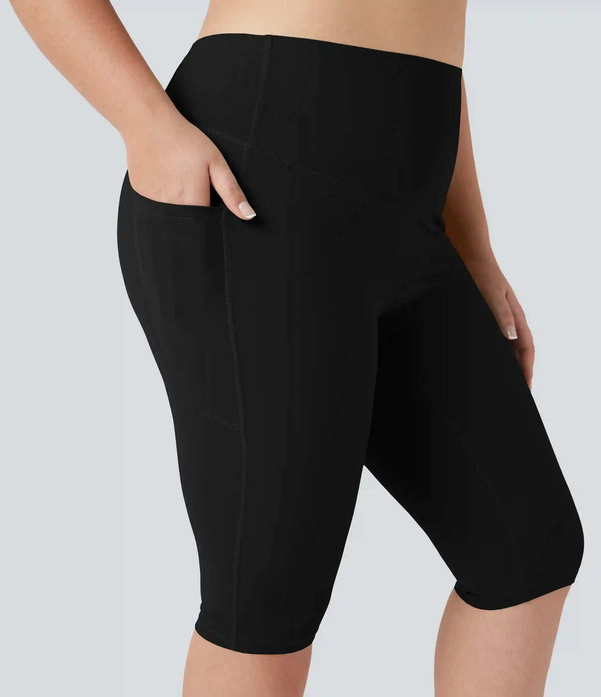 Halara UltraSculpt™ High Waisted Tummy Control Pedal Pusher Yoga Plus Size Leggings with Pockets
