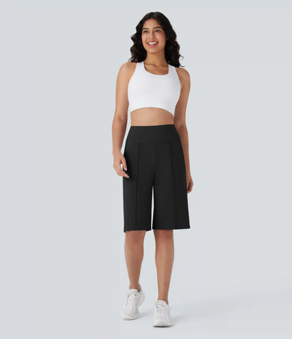 SoftlyZero™ Airy High Waisted Pocket Straight Leg Cool Touch Workout Bermuda Shorts