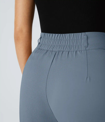 Halara Flex™ High Waisted Zipper Pocket Shirred Straight Leg Work Pants