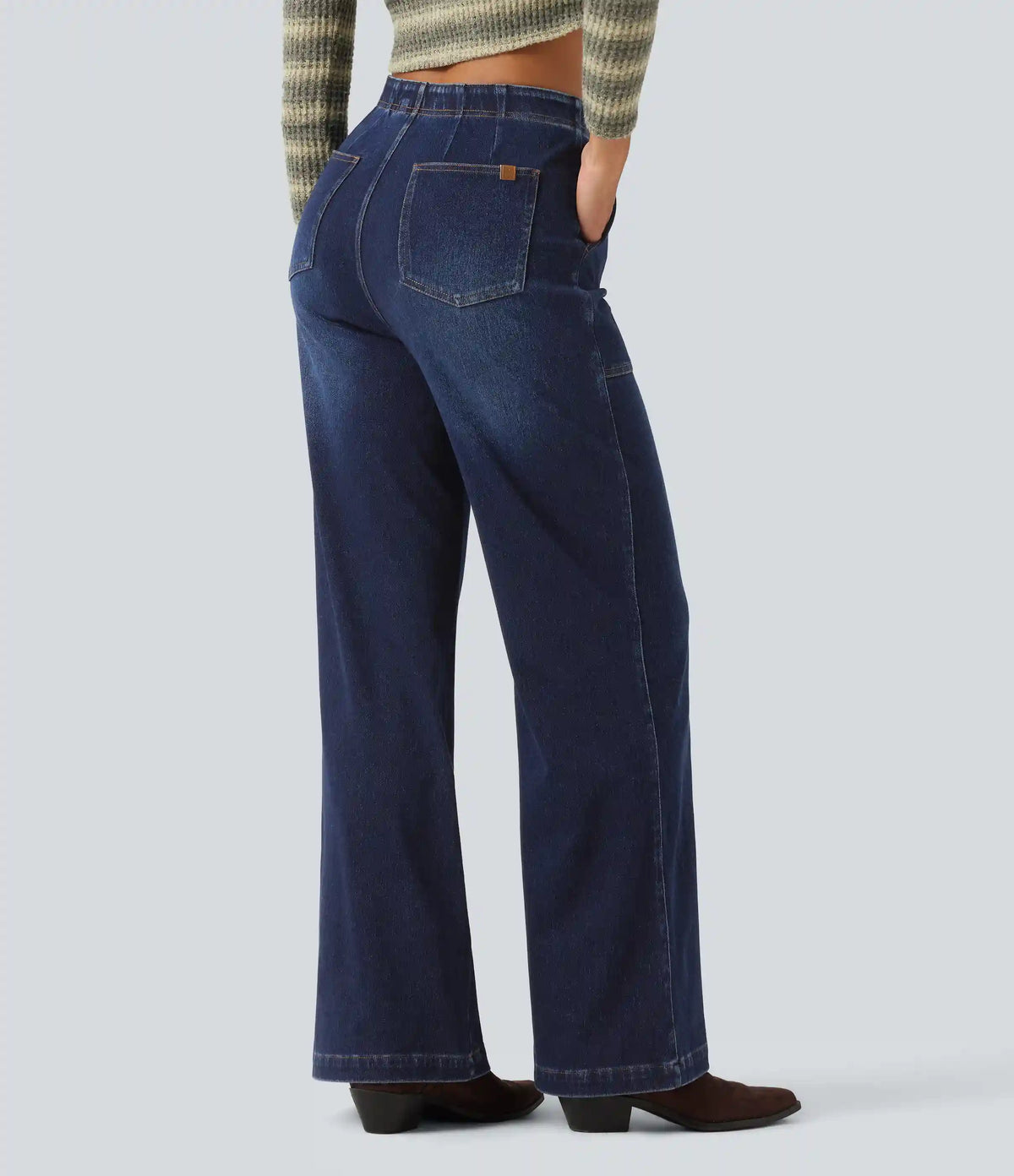 Halara Flex™ High Waisted Wide Leg Jeans with Pockets