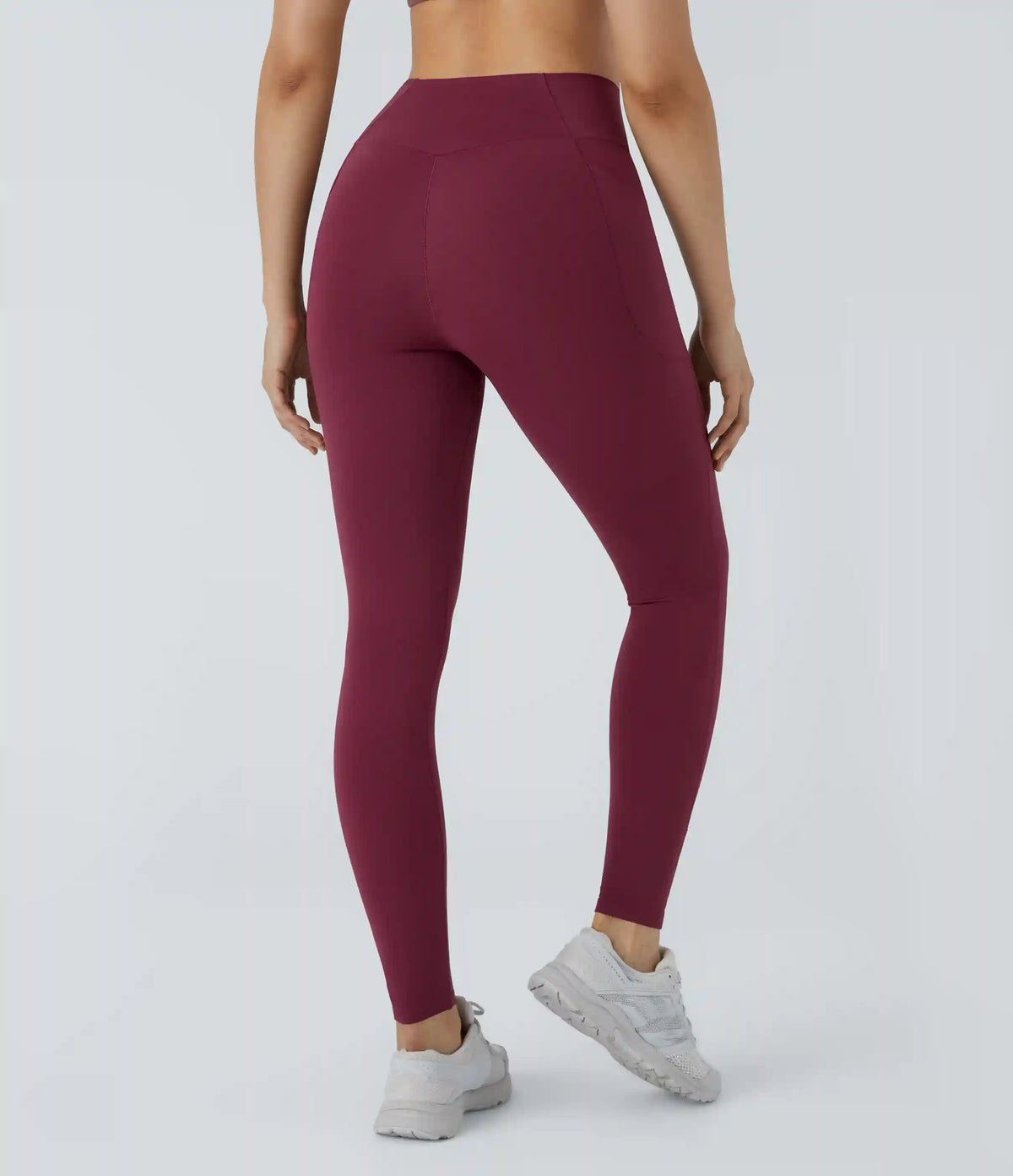 Patitoff™ 2.0 Pet Hair Resistant High Waisted Crossover Side Pocket Yoga Leggings