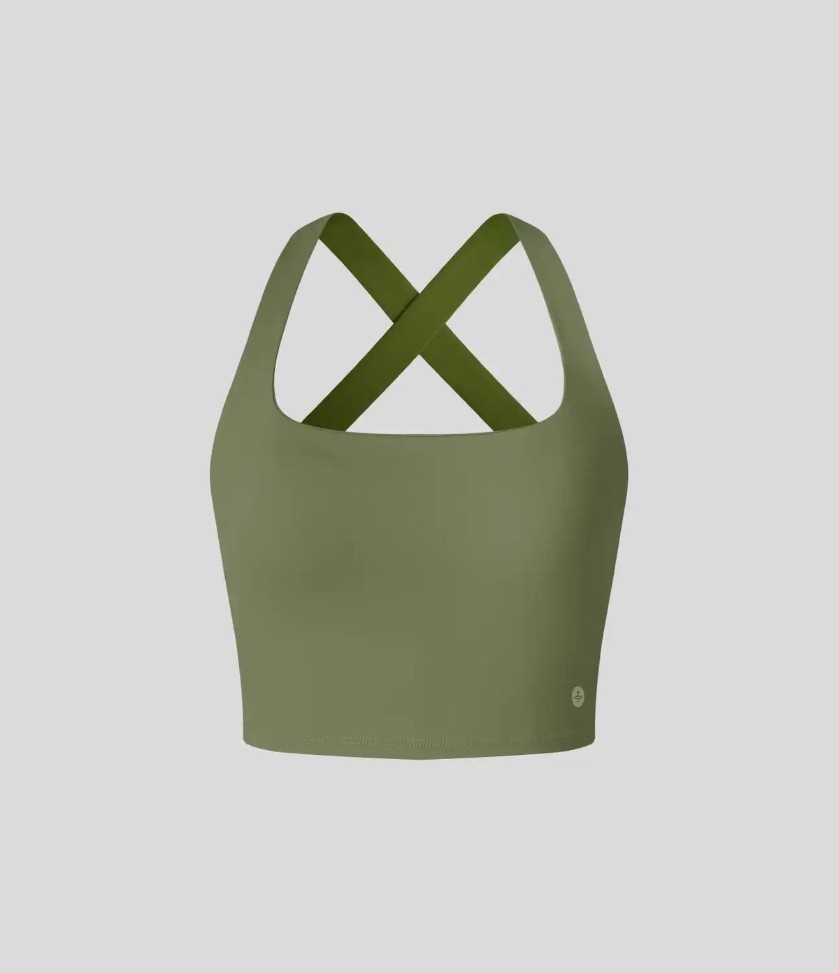 SoftlyZero™ Airy Square Neck Backless Crisscross Cropped InstantCool Yoga Tank Top