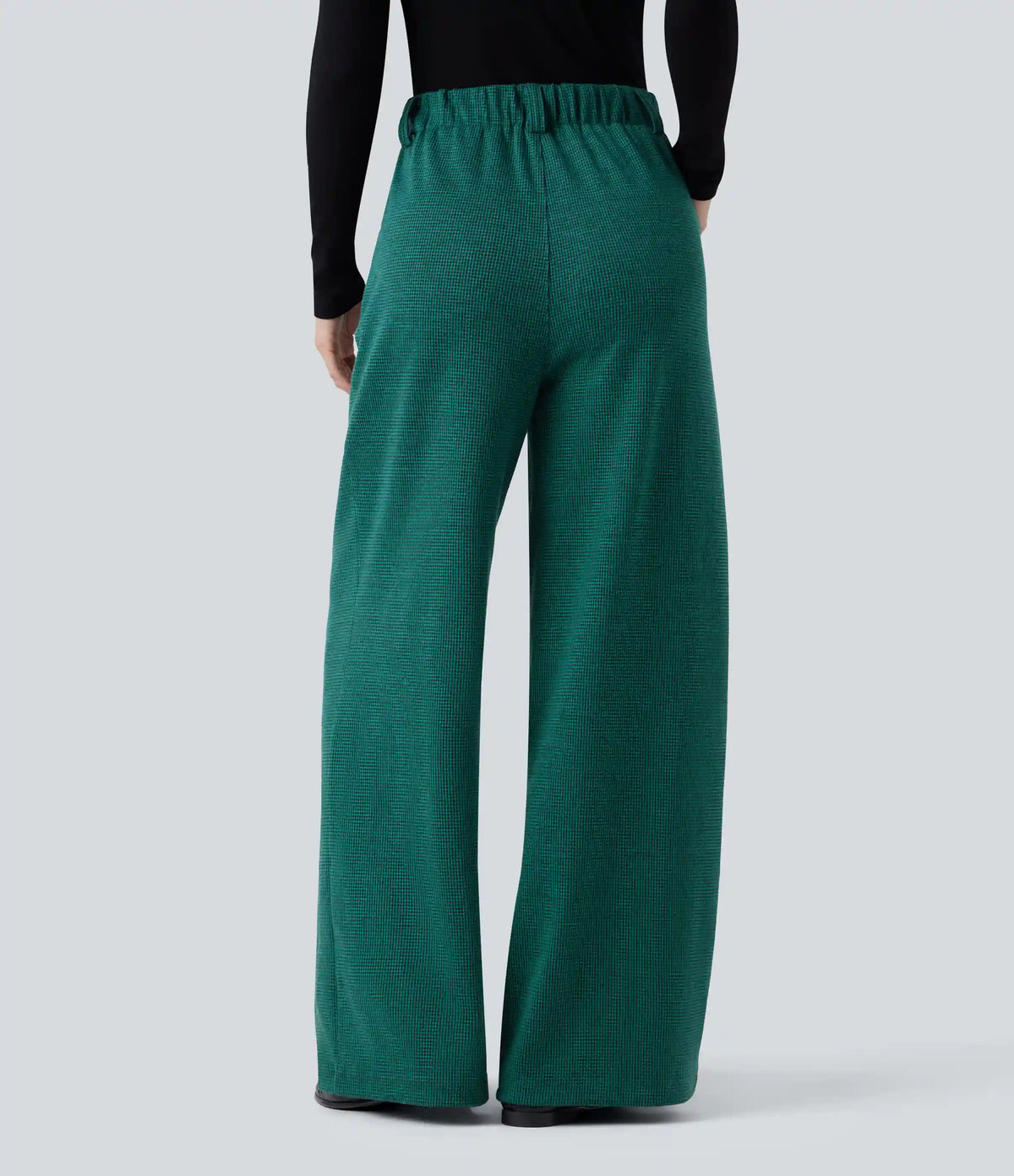Halara Flex™ High Waisted Houndstooth Work Baggy Pants with Pockets