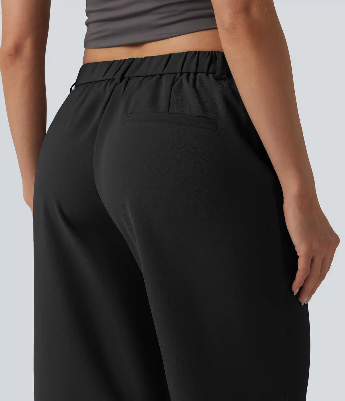 Halara Flex™ Mid Rise Pedal Pushers Work Straight Leg Pants with Pockets