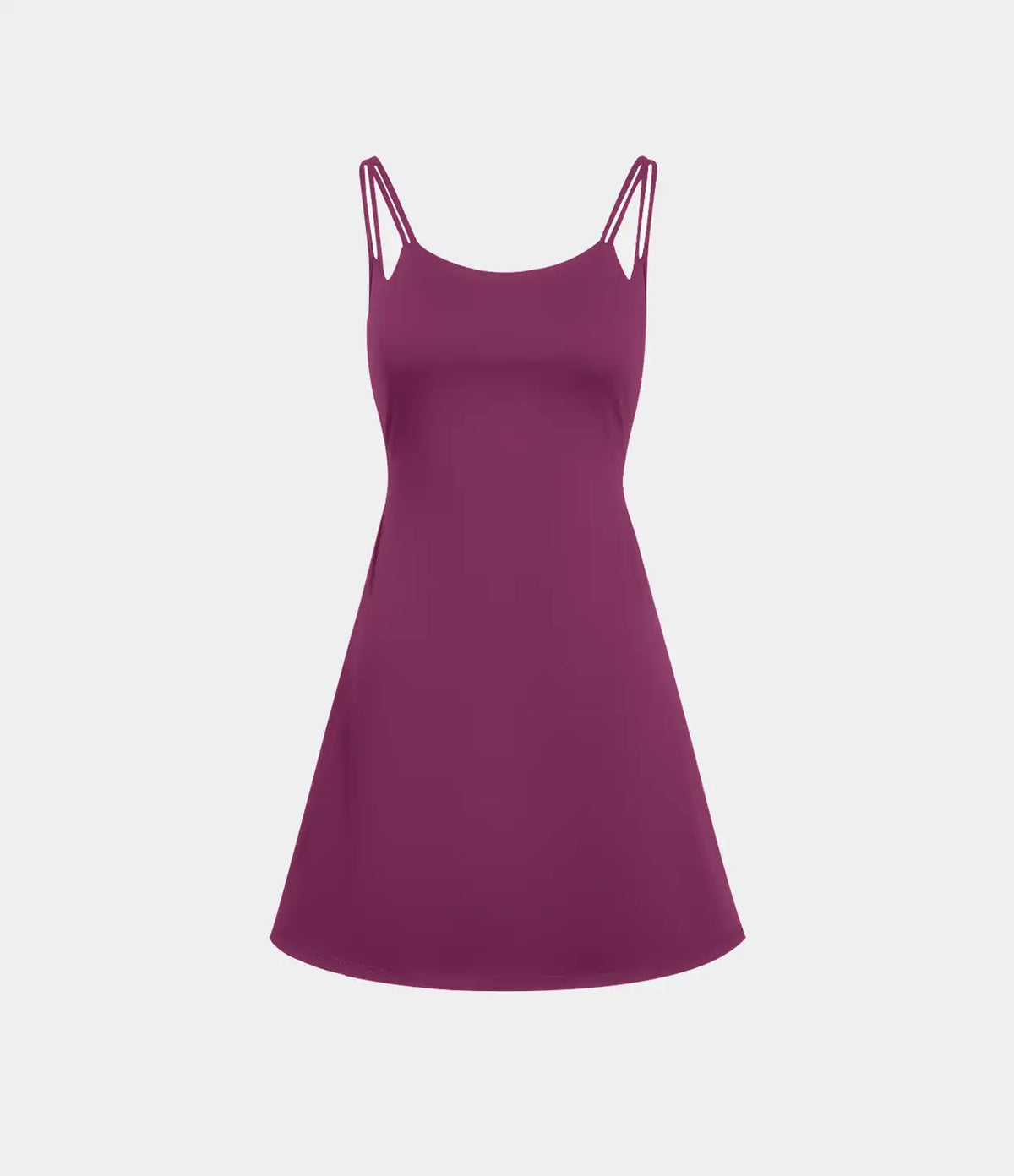 SoftlyZero™ Plush Double Straps 2-Piece Pocket Slip Dance Active Dress A-D Cups