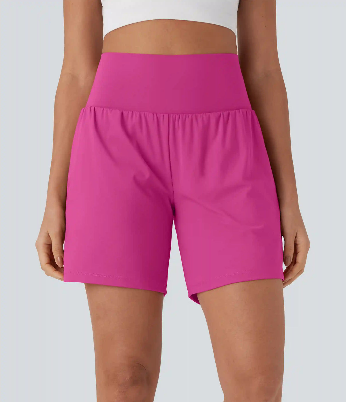 SoftlyZero™ Airy Super High Waisted 2-in-1 InstantCool Yoga Shorts 7" with Pockets