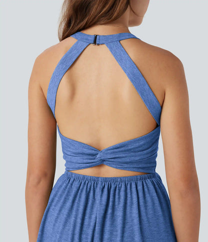 Padded 2-in-1 Romper with Pockets-Easy Peezy Edition