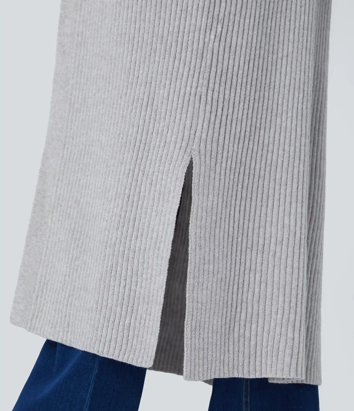 Hooded Long Sleeve Pocket Longline Casual Cardigan
