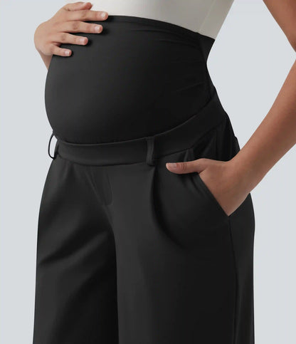 Halara Flex™ DayStretch Super High Waisted Straight Leg Work Maternity Pants with Pockets